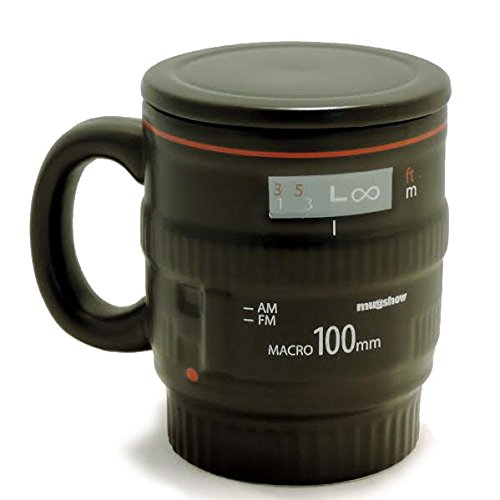 Camera Lens Coffee Mug - Ceramic with Handle - by Cookbook People