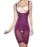 ieasysexy Women Full Body Shaper Waist Cincher Thigh Reducer Bodysuit Shapewear (Purple, Tag Size XXL /US L)