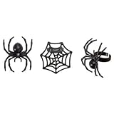 Halloween Spider and Web Cupcake Rings - 24 pc