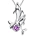 Pearl of Dream Dancing Dolphins [Purple] Pendant Necklace