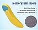 Greenour Arch Support Insoles Memory Foam Work Boots Sports Shoe Insert Shock Absorption from Flat Feet Running Camping