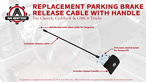 image for AA Ignition Parking Brake Release Cable with Handle - Replaces 1522627