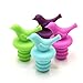 WEFOO Little Bird Wine Bottle Stopper(Assorted Color, Set of 4)