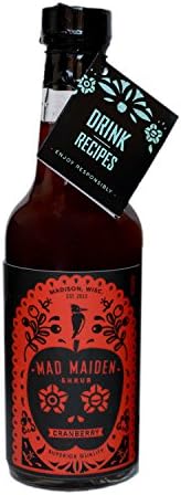 Mad Maiden Shrub, Drink Mix Cranberry Shrub, 10 Fl Oz