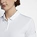 NIKE Women's Dry Short Sleeve Golf Polo, White/Flat Silver, Small