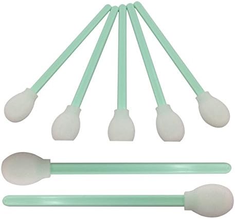 Cleaning Foam Swab Large Circular Head With Long Rigid Compact Handle For Printer Print-head, Camera, Optical Lens,curve surfaces (50pcs/bag)