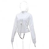 Leather Body Harness Straight Jacket Hand Cross Arm