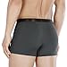 DAVID ARCHY Men's Underwear Bamboo Rayon Breathable Trunks Basic Solid Super Soft Underwear in 4 Pack No Fly (XL, Dark Gray - 2.5