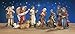 BANBERRY DESIGNS Nativity Set - Set of 11 Nativity Figurines - Baby Jesus, Mary, Joseph, Shepherd, 3 Kings, Angel, Cow, Donkey and Sheep - 7/8
