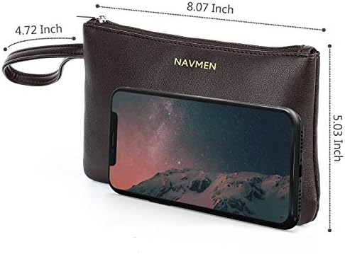 Small Makeup Bag for Purse Travel Makeup Pouch Waterproof PU Leather Cosmetic Bag with Handlehe&Zipper for Women Girls(8.07x5.03 Inches)Brown 2 Small Makeup Bag for Purse Travel Makeup Pouch Waterproof PU Leather Cosmetic Bag with Handlehe&Zipper for Women Girls(8.07x5.03 Inches)Brown