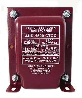 AUD-1500 ACUPWR (TM) 1500 Watt High End Step Up and Step Down Transformer 110/120/220/240V