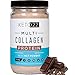 Chocolate Collagen Keto Protein Powder - High Quality Multi Collagen Keto Powder with MCT Oil Powder - Keto Collagen Protein Powder - Keto Chocolate Shake - Paleo & Gluten Free - Glass Bottle