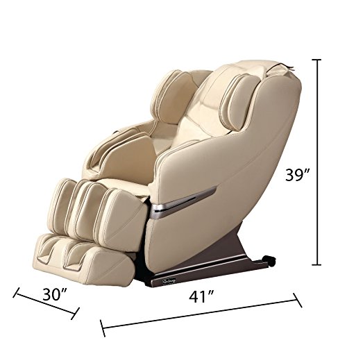Galaxy Optima 2.0 Full body Shiatsu Massage Chair Recliner w/Heat & Outer Shoulder Massage (Beige)