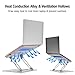 Adjustable Laptop Stand, FYSMY Ergonomic Portable Computer Stand with Heat-Vent to Elevate Laptop, 13 Lbs Heavy Duty Laptop Holder Compatible with MacBook, Air, Pro All Laptops (Silver)thumb 4
