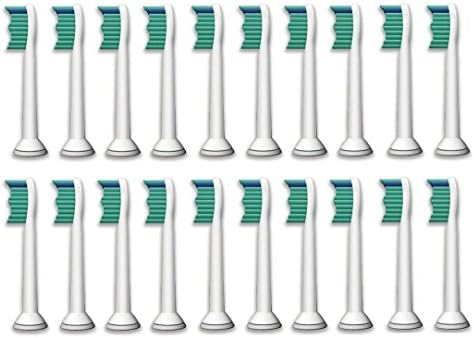 Accfun Sonicare Toothbrush Heads - Replacement for Philips Electric Sonic Care Tooth Brushes Dental HX 6014 ProResults, Platinum, EasyClean, DiamondClean, FlexCare, Gum Health models [20 Pack]