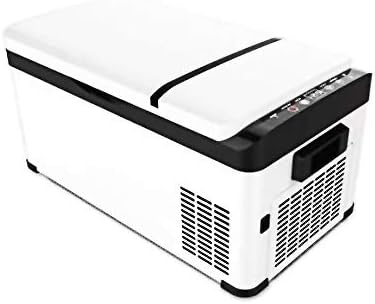 ثلاجة صغيرة بفريزر علوي للسيارة مزودة بفريزر علوي تستخدم تقنية الضغط لضمان التجميد السريع باللون الأبيض 20 لترًا 18 لترًا Amazon Ae