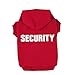 BINGPET Security Dog Hoodies Puppy Sweater Cold Weather Dog Coats Soft Brushed Fleece Pet Clothes Hooded Sweatshirt for Dog Cat