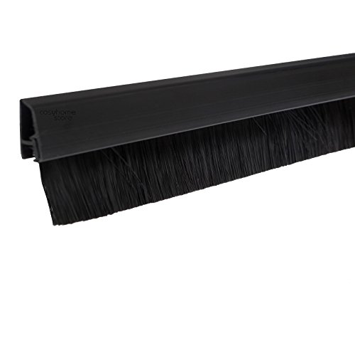 STORMGUARD 02SR0720914BL Cover Clip Bottom Door Brush Seal 914MM Black Draught EXCLUDER