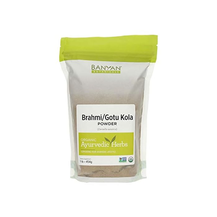 Banyan Botanicals Brahmi/Gotu Kola Powder – Organic Centella Asiatica ­­– Supports Focus, Concentration, Alertness, and…