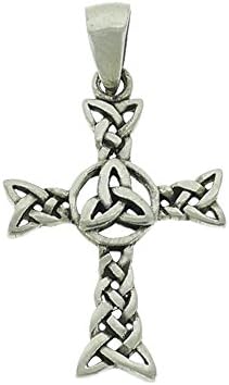 Celtic Triquetra Cross Pendant Sterling Silver