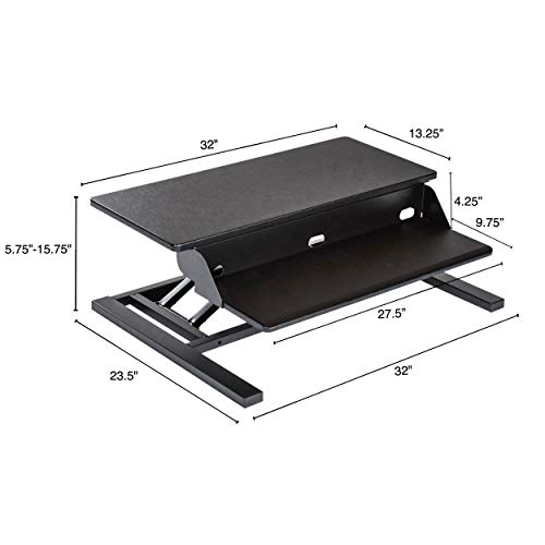 Stand Up Desk Store AirRise Pro Two Tier Standing Desk Converter