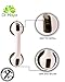 Bathroom Grab Bar by Dr. Maya - Bath Support with Free Shower Sponge - Powerful Suction Grip - Tool-Free Installation Get Instant Shower Handle Assist Balance Handrail Boosts Tub Safety for All (1)