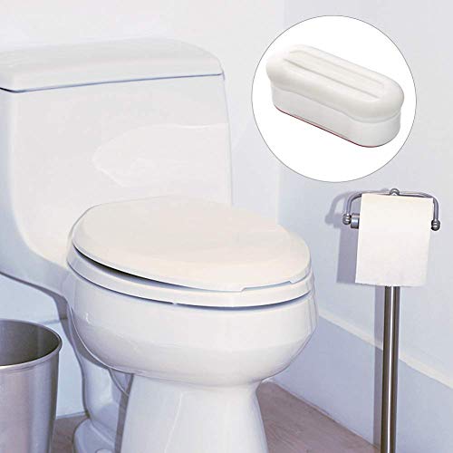 Toilet Seat Bumpers, 4 Pack White Toilet Seat Toilet Seat Bumpers Safe Replacement Bumper with Strong Adhesive for Home and Hotel