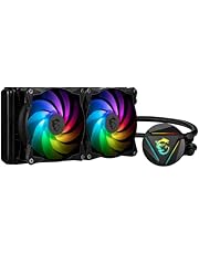 MSI MAG Core Liquid 240R V2 AIO Liquid CPU Cooler, 240mm Radiator, Dual 120mm PWN Fans, ARGB Lighting Controlled by Software, Intel LGA1700 and AMD AM5 Ready