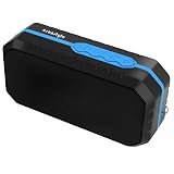 Altavoz Portátil Bluetooth, Esonstyle® Wireless Speaker Impermeable Mini HIFI con el Puerto de Entrada de Audio de 3,5 mm, Construir-en el Micrófono, Micro SD y USB para iPhone, iPad, Samsung y Más (Negro + Azul)