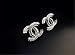 P.phoebus 18K Silver Gold Plated Vintage White Swarovski Crystal Studs Earrings Rhinestones Dangle Charms Hoops For Women Girls (white)