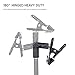 Fovitec - 1x Multi Purpose Heavy Duty Clamp - [Holds Reflectors, Backdrops & Diffusers][180 Degree Tilt][Metal Construction][Rubber Padding]