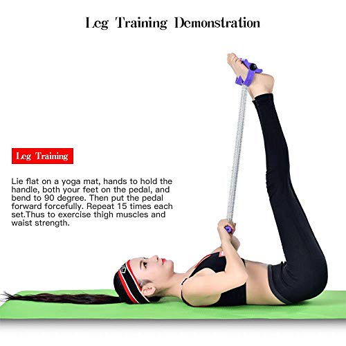 Tofreedomwind-11-15-Foot-Pedal-Elastic-Pull-Expandable-Spring-Tension-Fitness-Equipment-Bodybuilding-Expander-with-Handle-for-AbdomenWaistArmLeg-Stretching-Slimming-Training