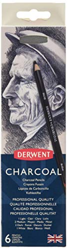 Derwent Charcoal Pencils 6 Count - Image 9