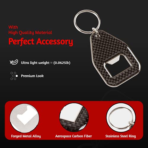 AXS Carbon Fiber Bottle Opener keychain Ultralight and Canonical Size