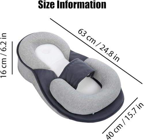 ZERIFAM Baby Feeding Support Pillow,Wedge Pillow for Newborn,Anti Reflux Newborn Pillow for Reducing Spit-Up,Reflux Breastfeeding Nursing Pad Mat,Baby Pillows for Sleeping Bottle Feeding