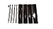 Set of Four Porcelain Coated Steel Heat Plates and Four burners for Gas Grill Model Master Forge 1010037