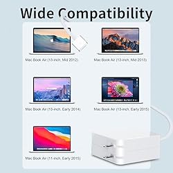 Mac Book air Charger,Replacement for Mac Air AC 45W