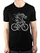 The Nakin Skeleton Cycling Bicycle Ghost Bone Bike Fixie Men's T-Shirt