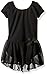 Capezio Little Girls' Short Sleeve Nylon Dress,Black,T (2-4)