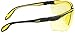 UVEX by Honeywell S3522 Genesis X2 Safety Eyewear, Black and Yellow Frame, Amber Ultra-Dura Hardcoat Lens