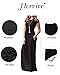 Hervive Women's Short Sleeves Long Maxi Dress with Pockets Empire Waist Swing Causal Dress Black Medium