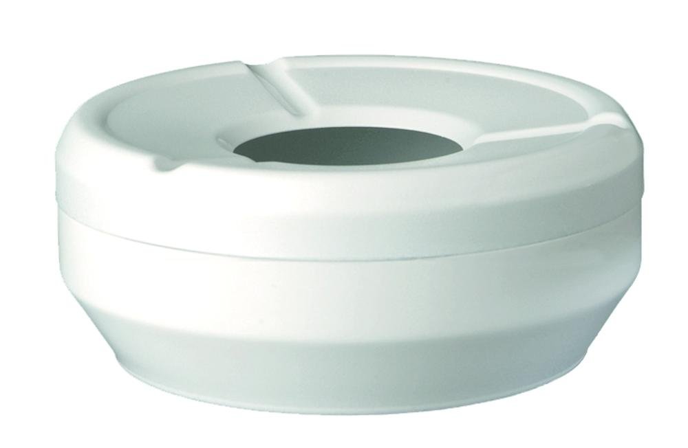 Ashtray ca. Ø 12 cm, H: 4,3 cm melamine, white
