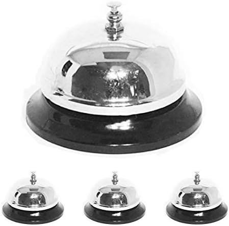 フェリモア コールベル 呼び鈴 カウンターベル 卓上 4個セット 受付 店舗 飲食店用 ステンレス製