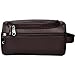 HappyDavid PU Leather Travel Toiletry Bags Mens Ladies Supply Toiletry Dopp Kit Bag (brown-204)