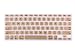 Allytech - Gold Keyboard Cover Silicone Skin for MacBook Air 13
