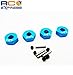 Hot Racing ECF1006 Blue Aluminum Hex Drive Hubs for Ecx (4wd)
