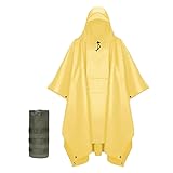 Urby Plus Size Adult Rain Poncho with Hood, Poncho