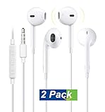 G-Cord In-Ear Earphones Stereo Clear Sound Earbuds Noise Isolating Hands-Free Earpods with Remote Control and Built-in Mic (Black)