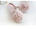 HALLUCI Women's Cozy Velvet Memory Foam House Slippers Non Slip Soles (7-8 M US, Pink)