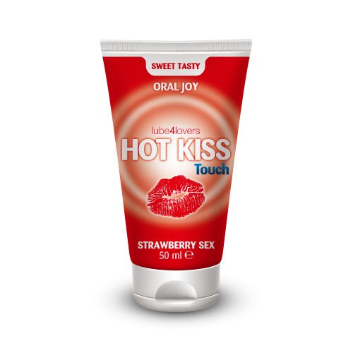 title=Lube4Lovers Lubrificante Commestibile Lick It-Hot Kiss Touch Strawberry- 50 ml